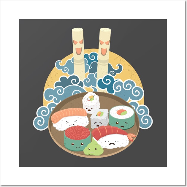 Sushi Nightmare Wall Art by mai jimenez